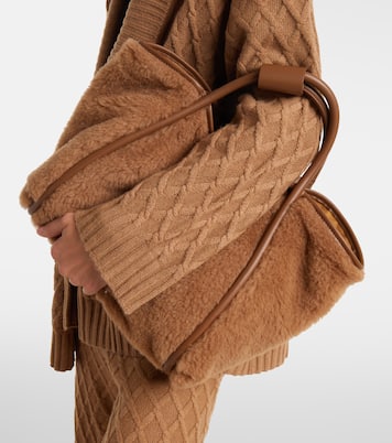 حقيبة يد من الألبكا والصوف والحرير Marine Small  | Max Mara