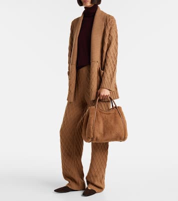 حقيبة يد من الألبكا والصوف والحرير Marine Small  | Max Mara