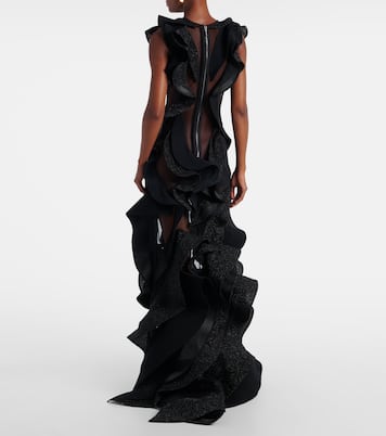 Ellipsoid Wave ruffled gown | Maticevski