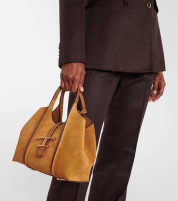 T Timeless Small suede tote bag | Tod's