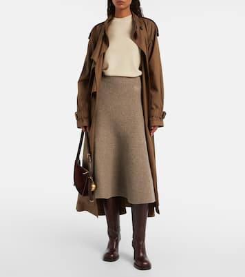 Midirock aus einem Wollgemisch | Burberry