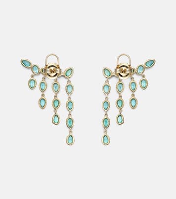 18kt gold earrings with emeralds | Octavia Elizabeth