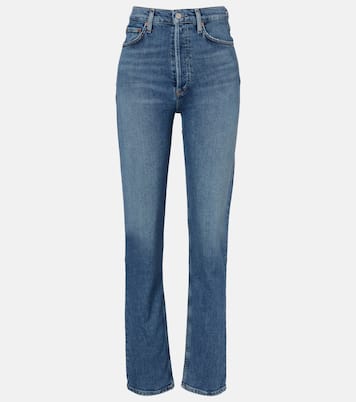 90's Pinch Waist high-rise straight jeans | Agolde