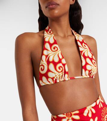 Priscilla printed bikini top | Cala de la Cruz