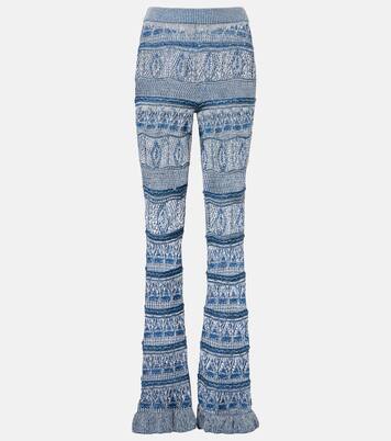 Crochet cotton flared pants | Etro