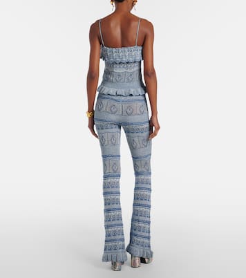 Crochet cotton flared pants | Etro