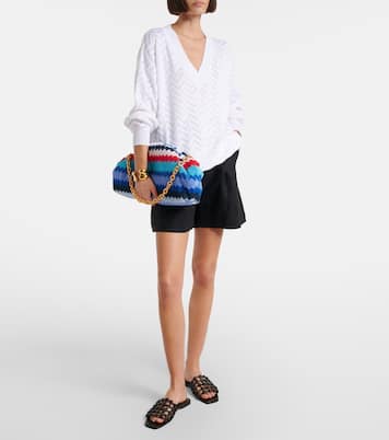 Zigzag terry clutch | Missoni