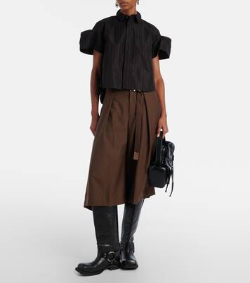 توب مخطّط من القطن المخلوط | Sacai