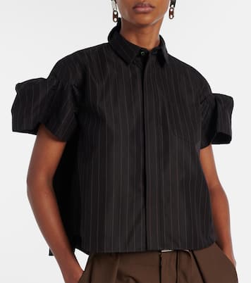 توب مخطّط من القطن المخلوط | Sacai