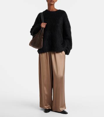 Satin wide-leg pants | Toteme
