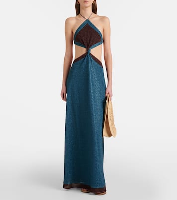Lumière cutout halterneck maxi dress | Oséree