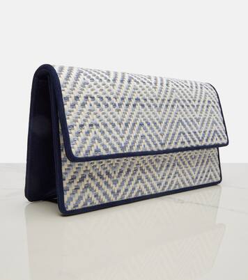 Clutch Capripla aus Raffiabast | Manolo Blahnik