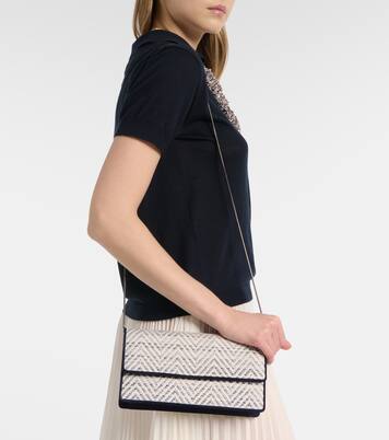 Clutch Capripla aus Raffiabast | Manolo Blahnik