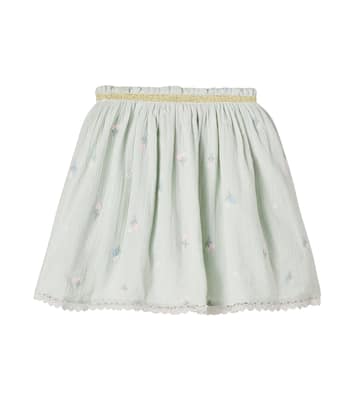 Cephee floral embroidered cotton skirt | Louise Misha