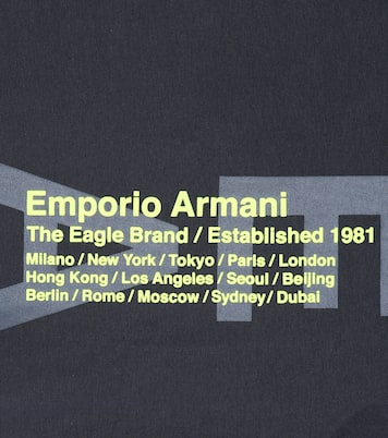 Logo stretch-cotton T-shirt | Emporio Armani Kids