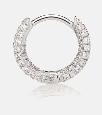 18kt white-gold single earring with diamonds | Maria Tash