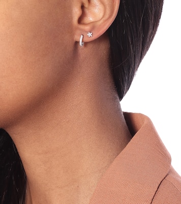 18kt white-gold single earring with diamonds | Maria Tash