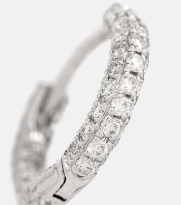 18kt white-gold single earring with diamonds | Maria Tash