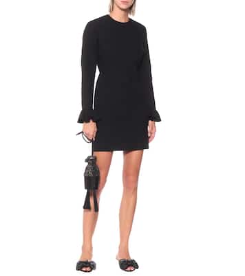 Ruffled stretch-cady minidress | MSGM