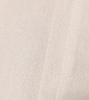 High-rise flared linen pants | Acne Studios