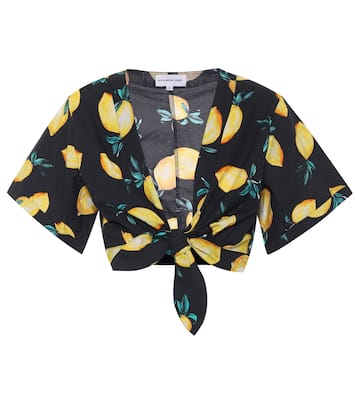 Top Sandy a stampa in cotone | Alexandra Miro