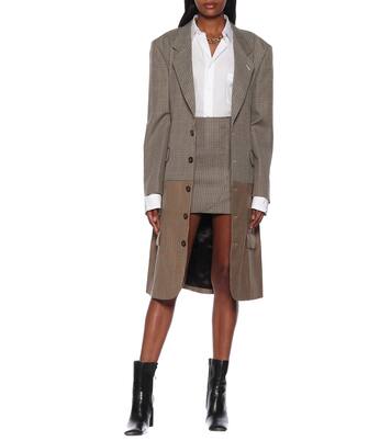 Minigonna in lana pied-de-poule | Vetements
