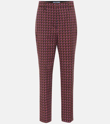 Pantalones ajustados en mezcla de lana | Prada