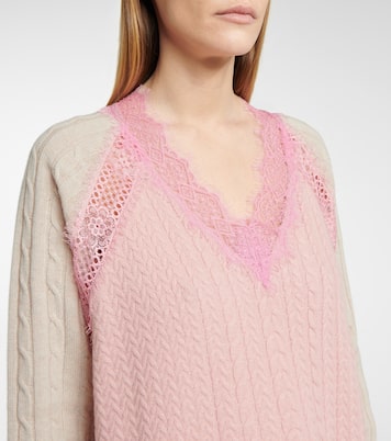 Lace-trimmed wool minidress | Stella McCartney