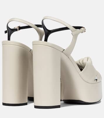 Sandales Bianca 125 à plateau en cuir | Saint Laurent