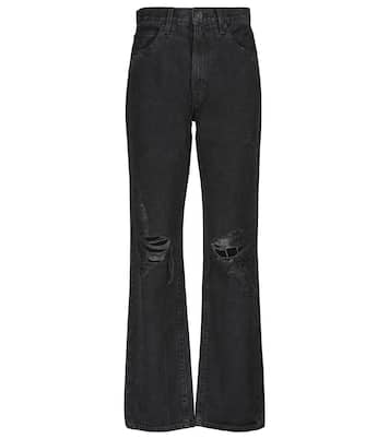 Jeans regular distressed London a vita alta | Slvrlake