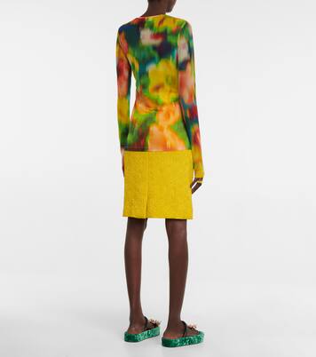 Top in mesh con stampa | Dries Van Noten