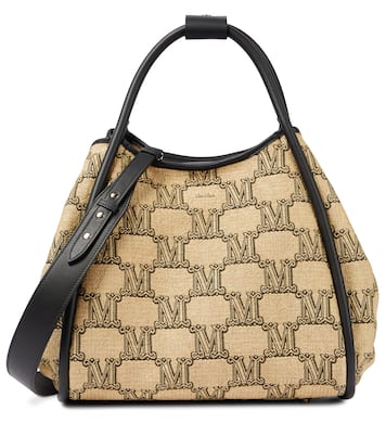 Marin leather-trimmed raffia tote | Max Mara