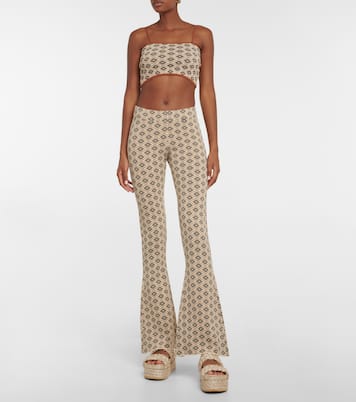 Top cropped in jacquard | Dodo Bar Or