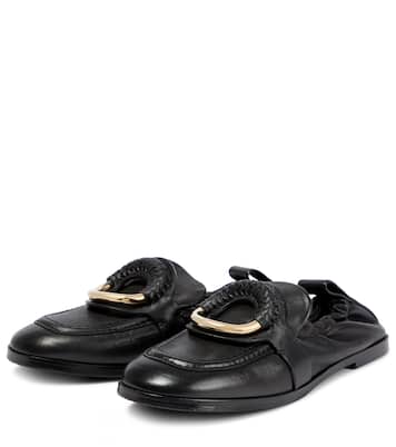 Hana embellished leather loafers | See By Chloé