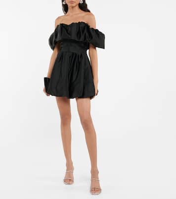 Astoria off-shoulder satin minidress | Simkhai