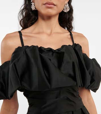Astoria off-shoulder satin minidress | Simkhai
