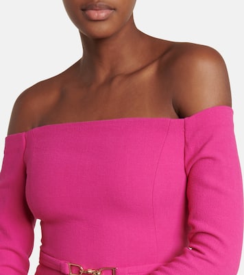 Carole off-shoulder wool gown | Gabriela Hearst
