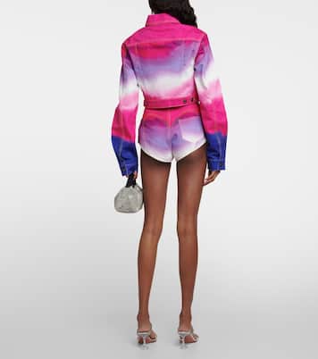 Embellished ombré denim jacket | Area