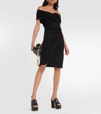 Off-shoulder jersey minidress | Diane von Furstenberg