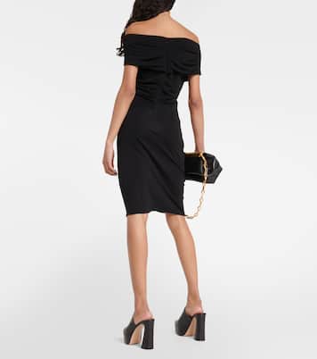 Off-shoulder jersey minidress | Diane von Furstenberg