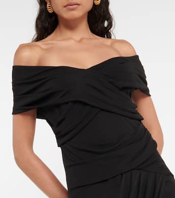 Off-shoulder jersey minidress | Diane von Furstenberg