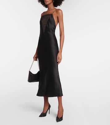 Pumps Iconic in similpelle e mesh con cristalli | Stella McCartney