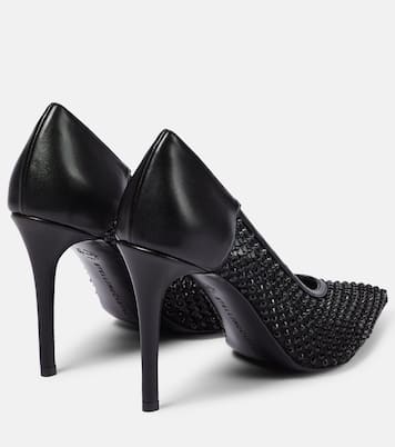 Pumps Iconic in similpelle e mesh con cristalli | Stella McCartney