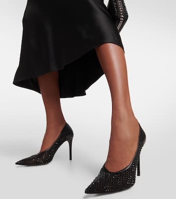 Pumps Iconic in similpelle e mesh con cristalli | Stella McCartney
