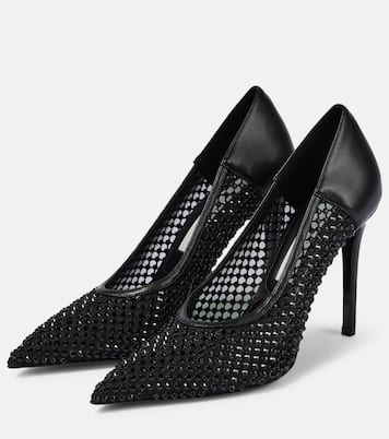 Pumps Iconic in similpelle e mesh con cristalli | Stella McCartney