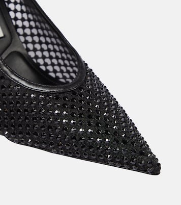 Pumps Iconic in similpelle e mesh con cristalli | Stella McCartney