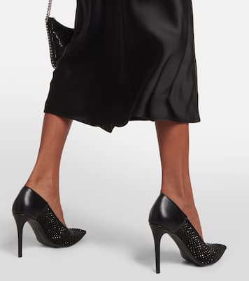 Pumps Iconic in similpelle e mesh con cristalli | Stella McCartney