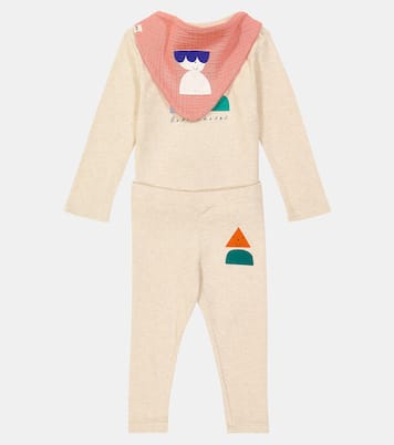 Bebé - set de body, leggings y bufandas Funny Friends | Bobo Choses