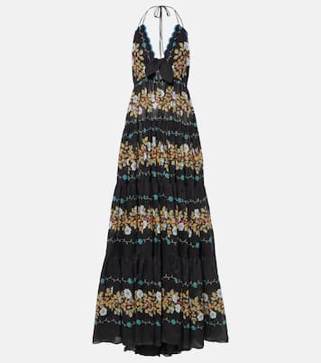 Robe longue en coton à fleurs | Etro