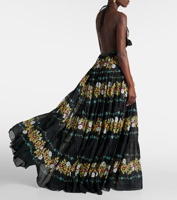 Robe longue en coton à fleurs | Etro